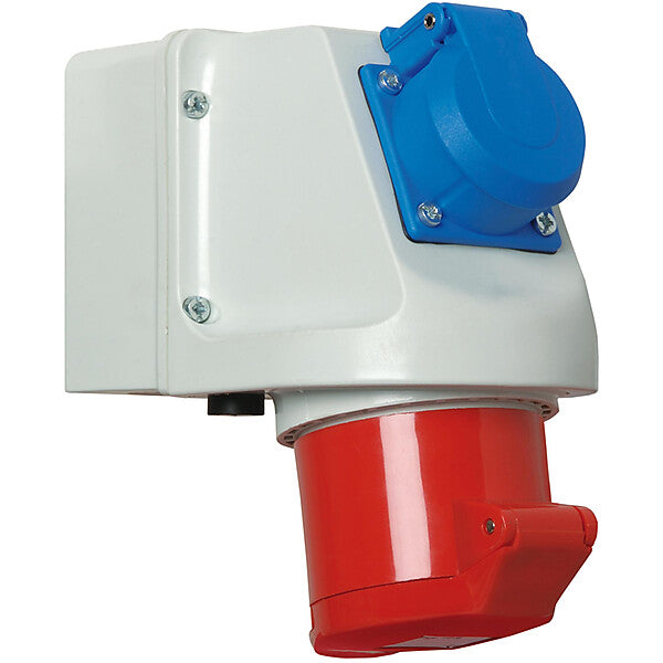 WALTHER-WERKE Mini-Kombi Wanddose 32A 5P400V6h+Schutz.IP44 135